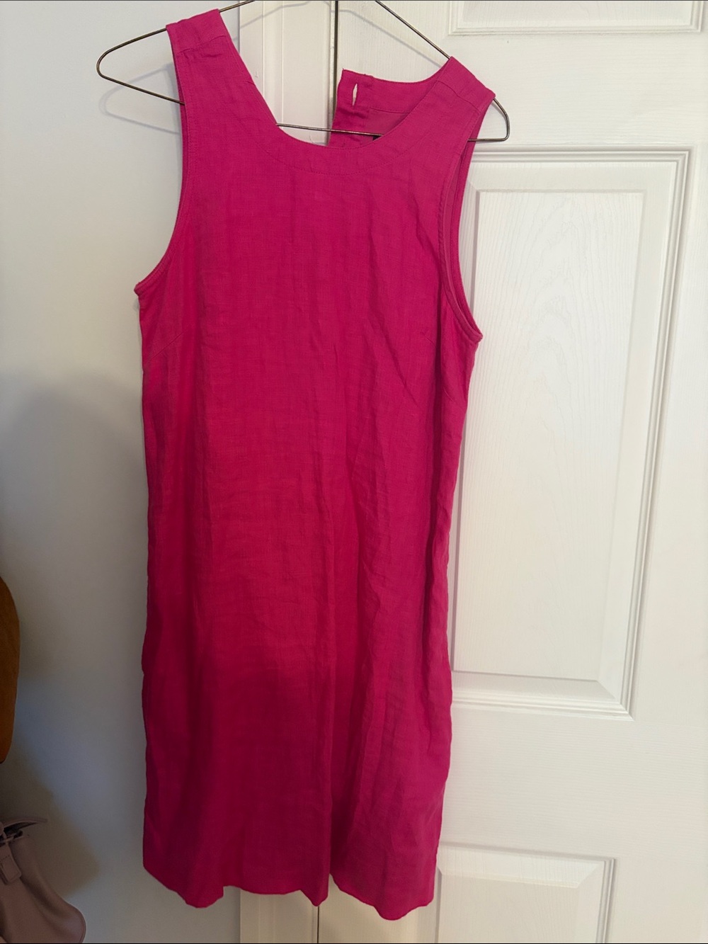 J. Crew Sleeveless Hot Pink Shift Dress